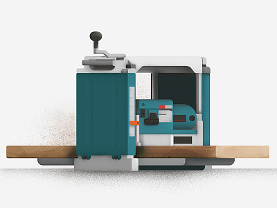 Planer ai design illustration illustrator makita photoshop planer ps texture tools vector wood