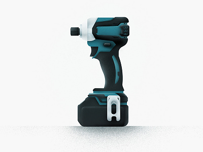 Impact Driver ai design drill illustration illustrator impact driver makita photoshop ps texture tool vector