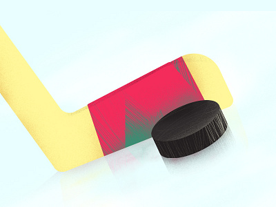 Hockey hockey illustrator painting photoshop puck reflection sports tape texture vector