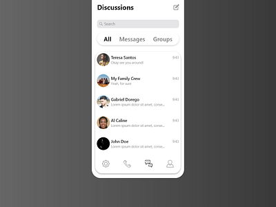 Direct messaging for DailyUI  #013