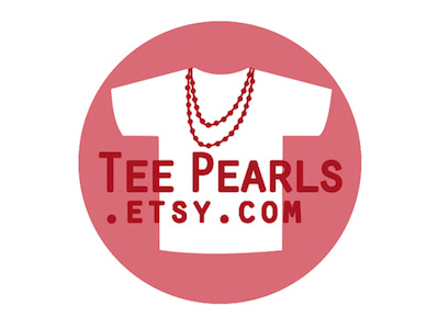 TeePearls branding diy etsy logo tee tshirt