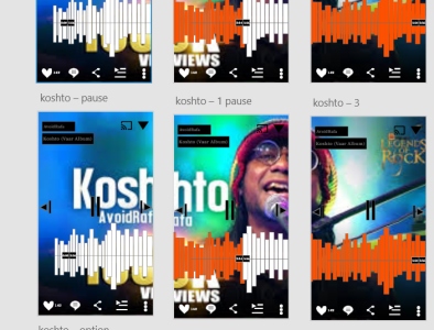 Soundcloud Mobile UI