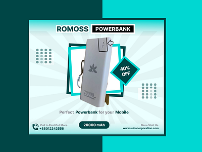 Social Banner Ad For Powerbank Brand