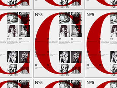 Magazine No5C layout magazine typography