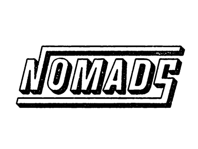 Nomads logo type typography