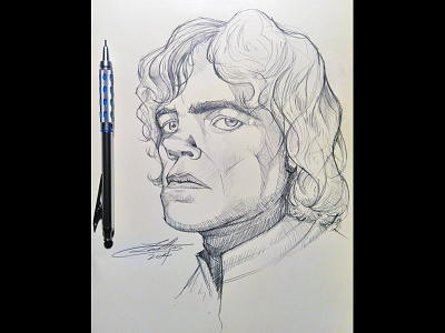 Peter Dinklage a.k.a. Tyrion Lannister art drawing fun illustration portrait sketch