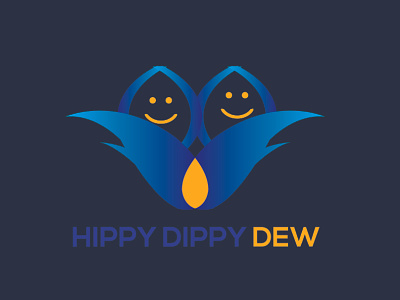 Hippy Dippy Dew logo design for new client creative logo lettering logo logo design logo design concept logo designer logotype