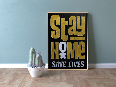Stay Home. design illustration typography