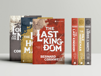Personal Redesign Project: Bernard Cornwell books branding design illustration typography