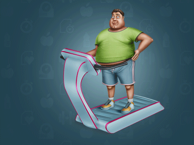 Fatty. Progress... cglabel character game gif ios ipad iphone runner