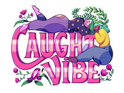 Caught a Vibe agent seeking design illustration illustration art ipad pro procreate women illustrators