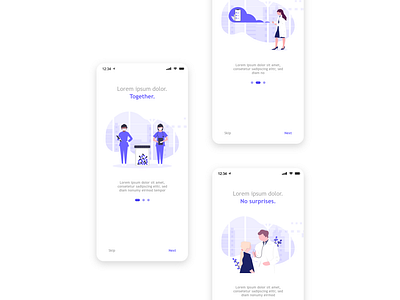 Medical App Onboarding Screens