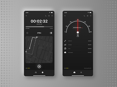 Speedometer UI app design minimal mobile mobile app mobile app design mobile design mobile ui neomorphism speedometer ui uiux ux