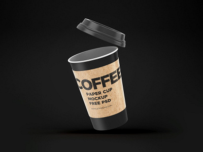 Paper Cup Mockup PSD Freebie