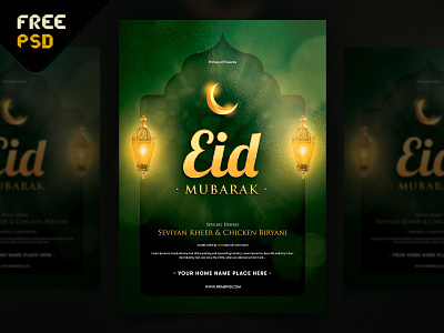 Eid Mubarak Flyer Free PSD Download