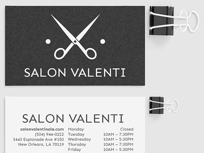 Salon Valenti Brand branding design logo