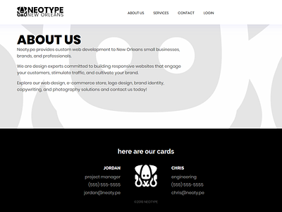 NEOTYPE design flat icon logo minimal vector web website
