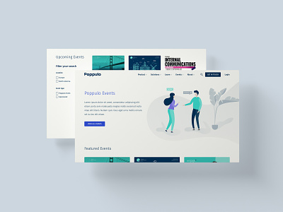 Poppulo Events Home Page Concept