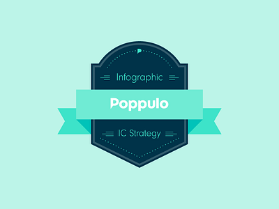 Poppulo IC Strategy Infographic badge brand branding campaign design graphic infographic internal communications layout poppulo strategy