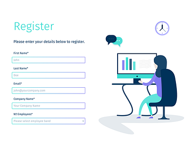 Landing Page Illustration - Event Registration