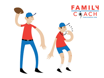 More Family Coach app coach family illustration