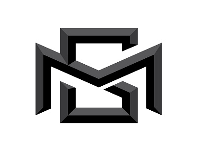 Initials branding logo