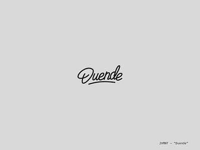 Sketch for a client duende logo monoline script sketch