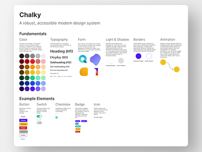 Chalky Design System app design system illustration mobile swiss style ui