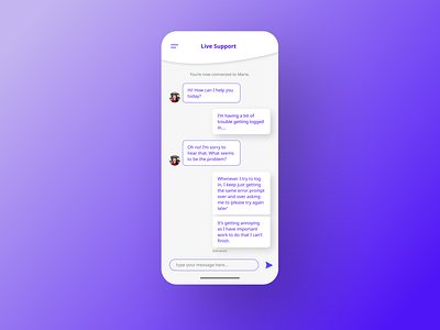 Daily UI 013 - Direct Messaging app dailyui design mobile native app support