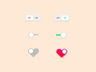 Daily UI 015 - On/Off Switch switch app design dailyui