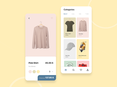 Shopping App Design - iOS App app app design bags cart checkout design dribbble hello dribble ios price shop shopping ui uidesign uiux ux uxdesign