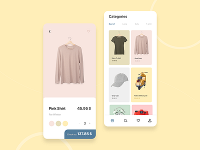 Shopping App Design - iOS App