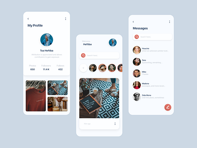 UI design for a Social App