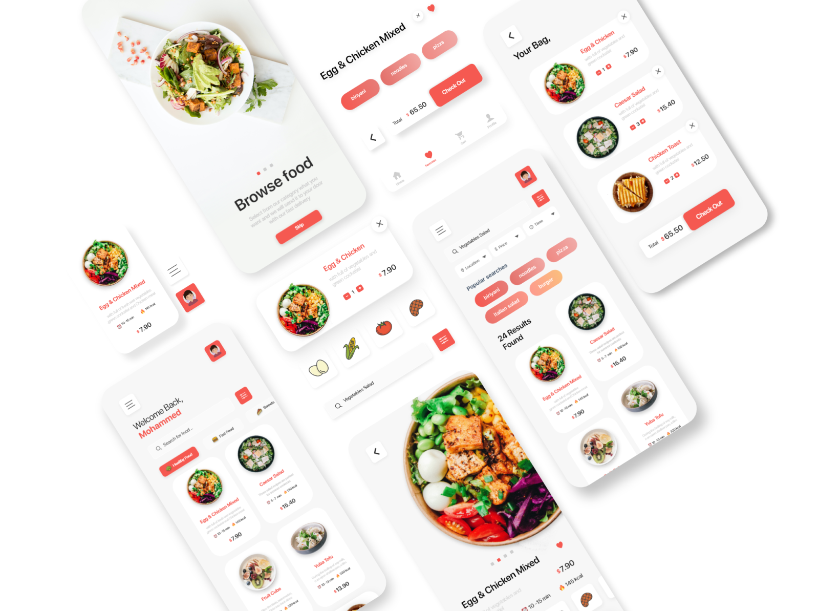 iOS App Design for Food Delivery System by Mohammed Hattab on Dribbble