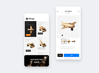 Mobile Store For Wooden sculptures - Shoots adobexd app app design creative design dribbble hellodribbble ios iphone mobile shop store ui uidesign uiux ux ux design uxdesign uxui