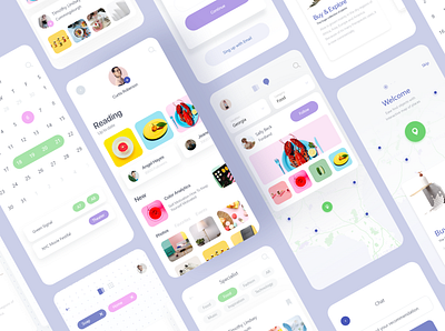 Concept UI Design for Social and Online Shopping app app app design calendar colors creative design dribbble ios maps mockups products profile store stores ui uidesign uiux ux uxdesign