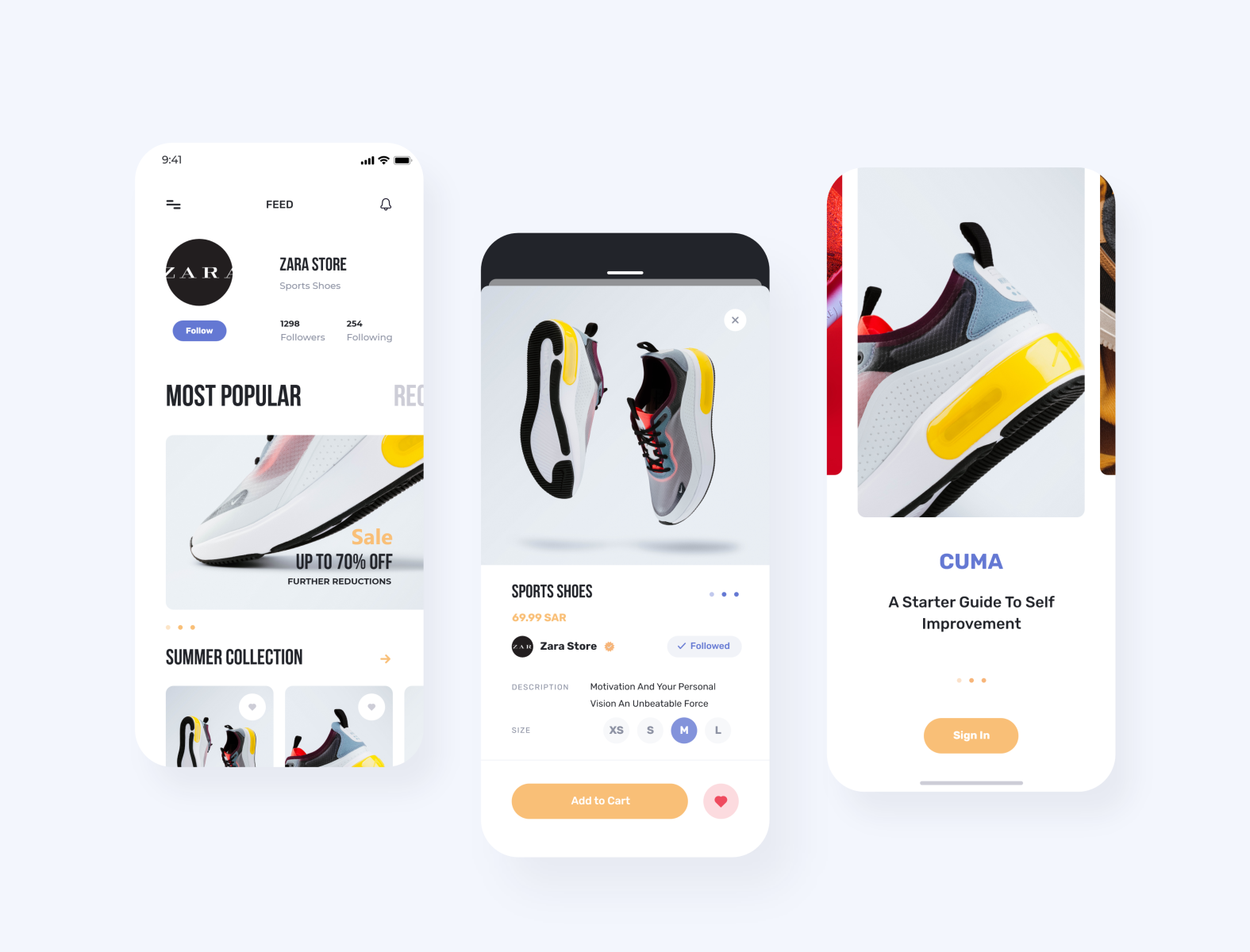 Shopping Mobile App Ui By Mohammed Hattab On Dribbble