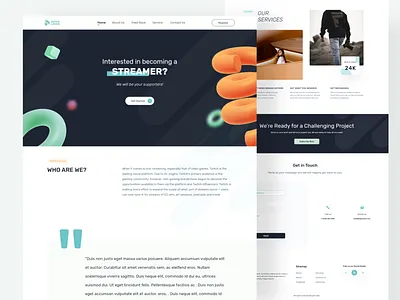 Super Links - Landing Page UI Design 3d design landing page landingpage streamer ui uidesign uiux ux web webdesign website