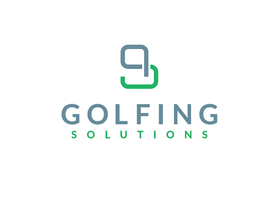 Golfing Solutions branding graphic design logo