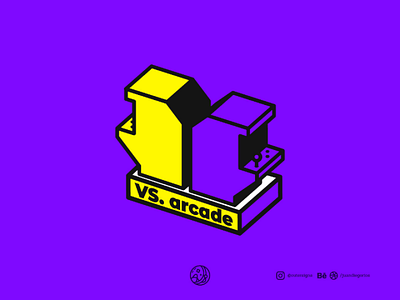 VS. Arcade logo arcade illustration logo logo design videogames