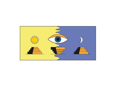 sun_eye_moon.illustration adobe desert eye illustration illustrator