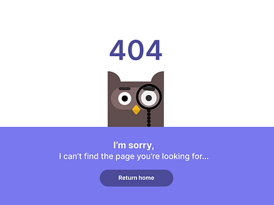 Daily UI 008 Challenge 404 page