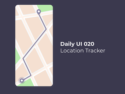 Daily UI 020 Location Tracker colors colorscheme dailyui dailyui020 dailyuichallenge design figma illustration mobile mobile ui ui