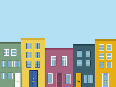 Colorful Houses colors figma houses illustration justforfun practice