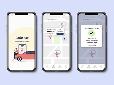 ParkSnap Parking App