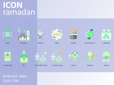 Preview Ramadan Flat 64px