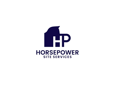 Horsepower Site Services design icon logo vector