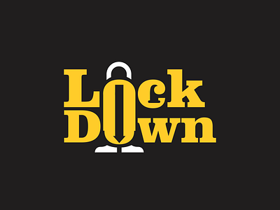 lockdown branding design icon logo typography