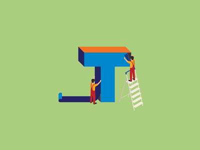 LETTER T branding design icon illustration vector