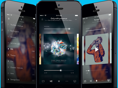 Starwave Player concept ios iphone music player